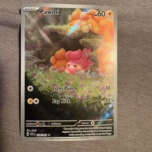 Pawmi  holographic Pokémon card